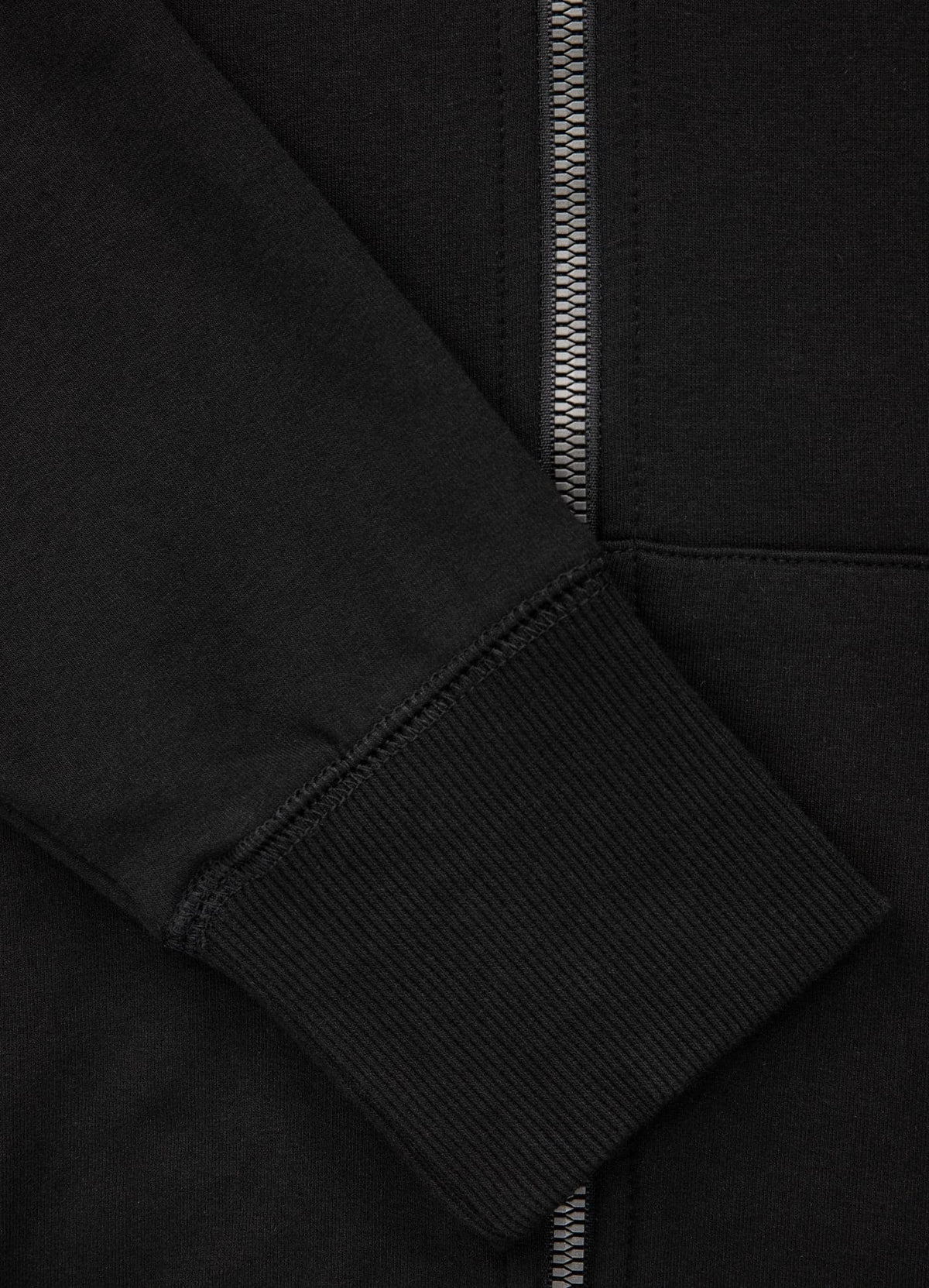 LOTUS French Terry Black Zip Hoodie