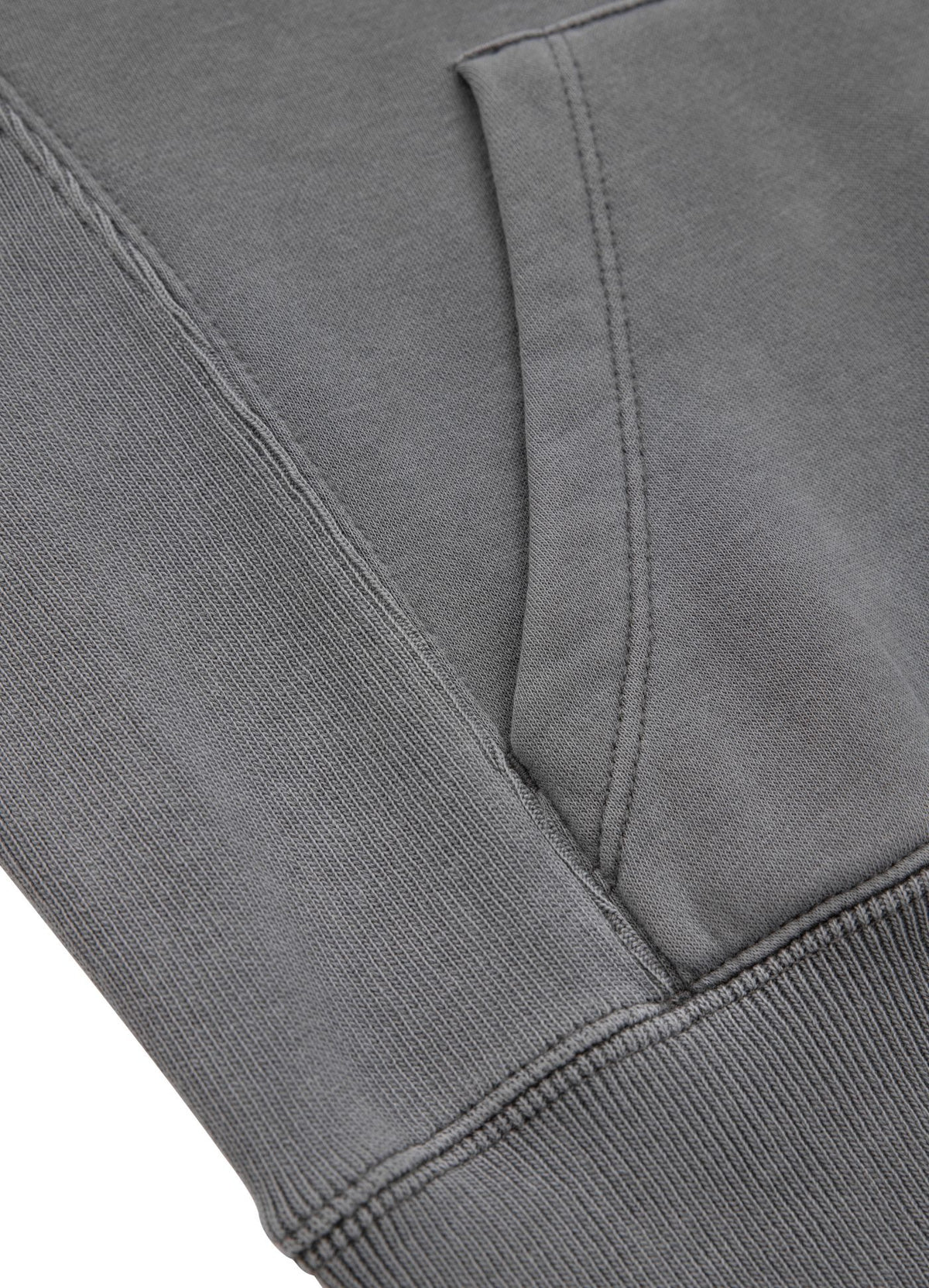 MANZANITA Grey Oversize Zip Hoodie